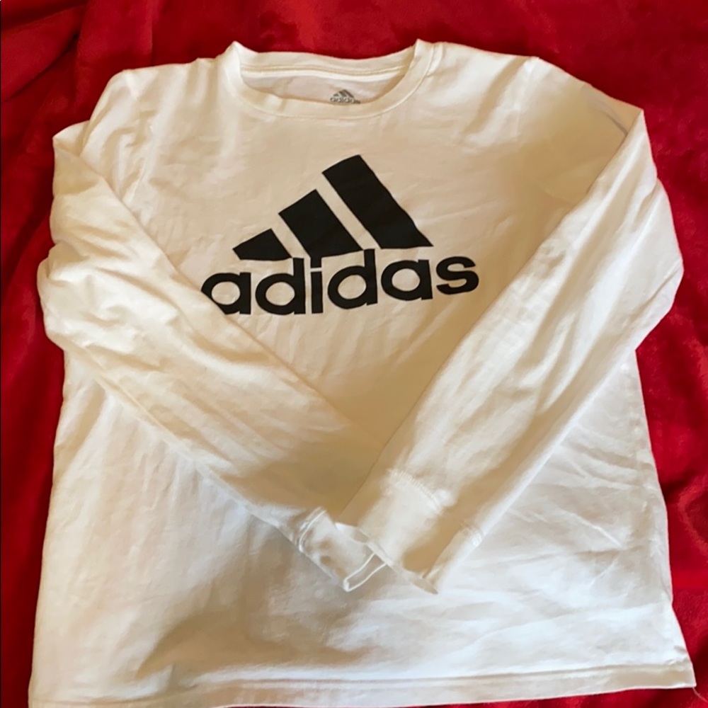 Adidas long sleeved shirt, size M (10/12) boys